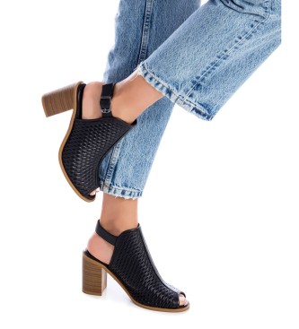 Carmela Sandalo stivaletto in pelle 160642 nero -Altezza tacco n 10cm-