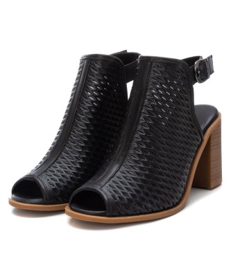 Carmela Sandalo stivaletto in pelle 160642 nero -Altezza tacco n 10cm-