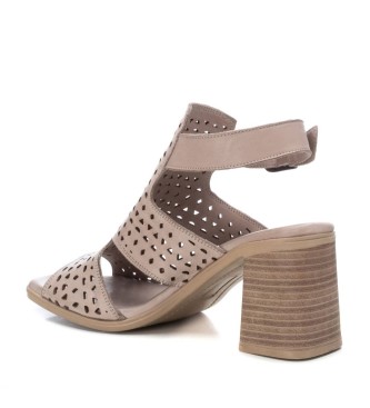 Carmela Leather Sandals 160649 beige