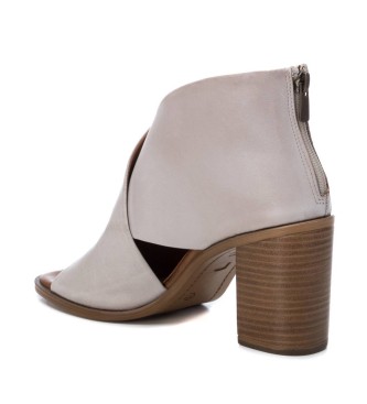 Carmela Lder sandaler 160770 gr -Hlhjde 8cm