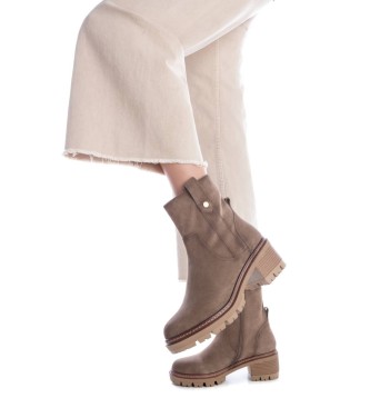 Carmela 160967 taupe ankle boots -heel height: 6cm
