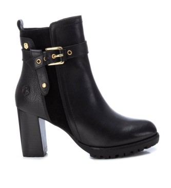 Carmela Leather ankle boots 161045 black -Heel height: 8cm
