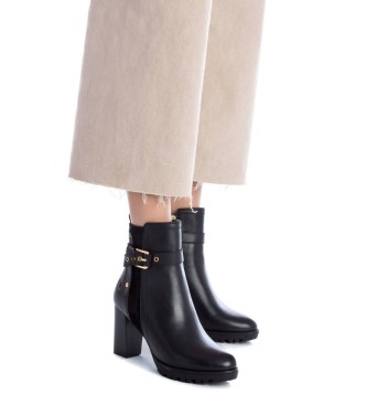 Carmela Leather ankle boots 161045 black -Heel height: 8cm