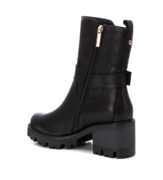 Carmela Leather ankle boots 161074 black -height heel: 7cm- 