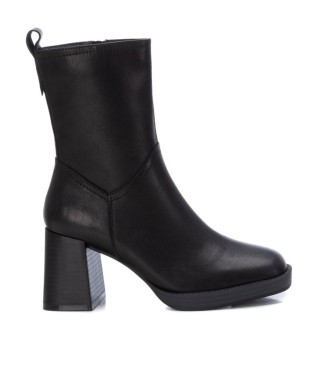 Carmela Leather ankle boots 161205 black -heel height: 8cm