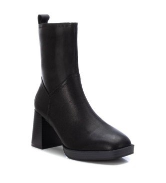 Carmela Leather ankle boots 161205 black -heel height: 8cm