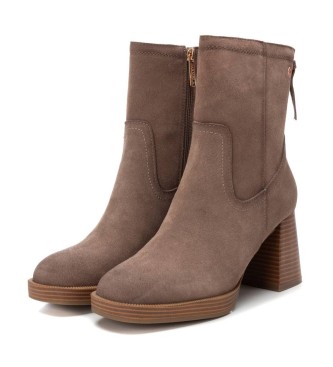 Carmela Ankle boots 161216 taupe -heel height: 8cm