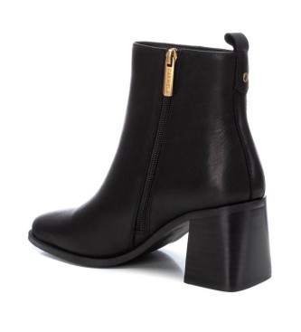 Carmela Leather ankle boots 161228 black -heel height: 7cm