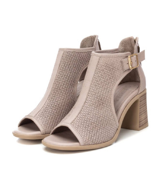 Carmela Leather sandals 161598 taupe