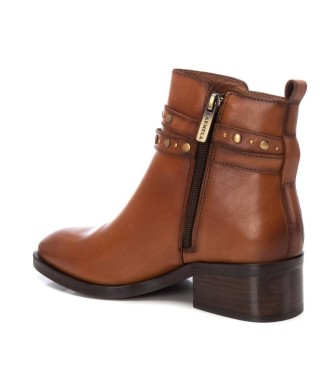 Carmela Leather ankle boots 161713 Brown