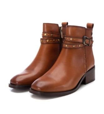 Carmela Leather ankle boots 161713 Brown