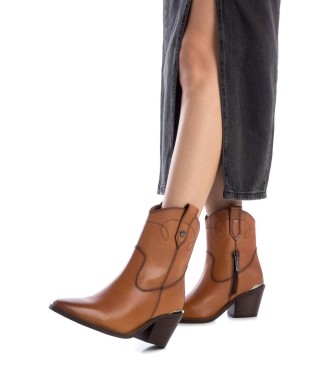 Carmela Bottines en cuir 161718 marron