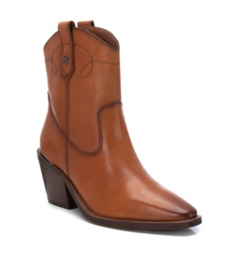 Carmela Bottines en cuir 161718 marron