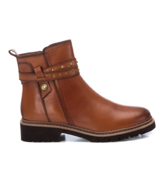 Carmela Leather Ankle Boots 161719 brown