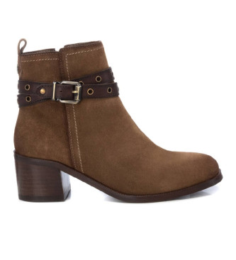 Carmela Botins em pele 161734 taupe