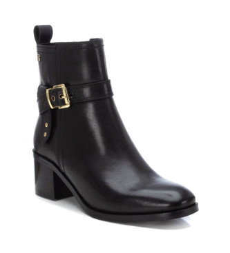 Carmela Bottines en cuir 161735 noir