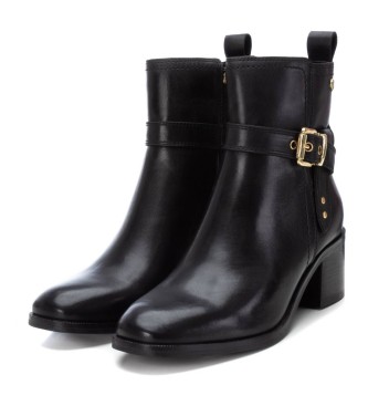 Carmela Bottines en cuir 161735 noir