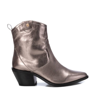 Carmela Leder-Stiefeletten 161776 silber