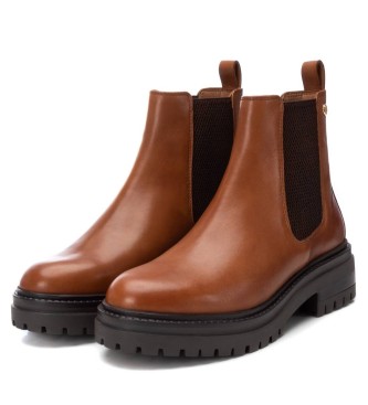 Carmela Botins em pele 161781 castanho