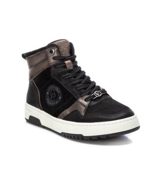 Carmela Leren sneakers 161809 zwart