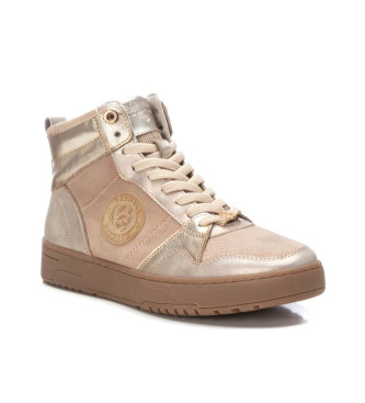 Carmela Leren sneakers 161809 beige