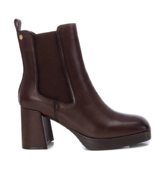 Carmela Leather Ankle Boots 161848 brown