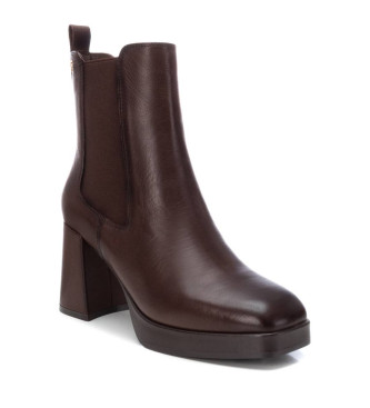 Carmela Leather Ankle Boots 161848 brown