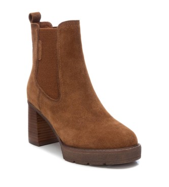 Carmela Bottines en cuir 161856 marron