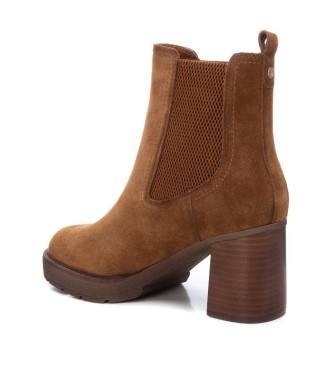 Carmela Botins em pele 161856 castanho