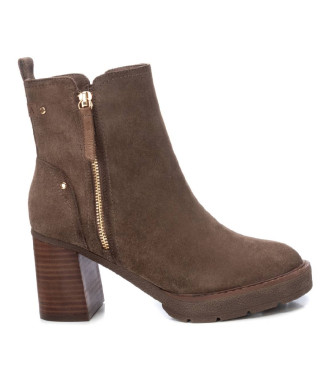 Carmela Leather Ankle Boots 161858 brown