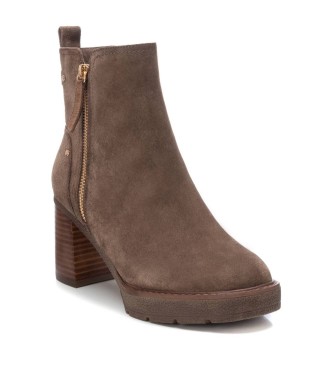 Carmela Bottines en cuir 161858 marron