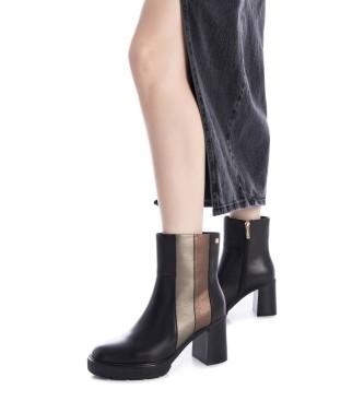 Carmela Bottines en cuir 161864 noir