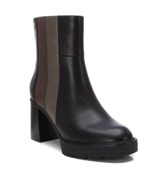 Carmela Bottines en cuir 161864 noir