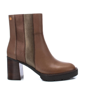 Carmela Bottines en cuir 161864 marron