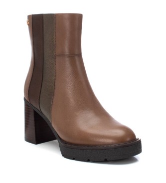 Carmela Bottines en cuir 161864 marron