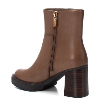 Carmela Bottines en cuir 161864 marron