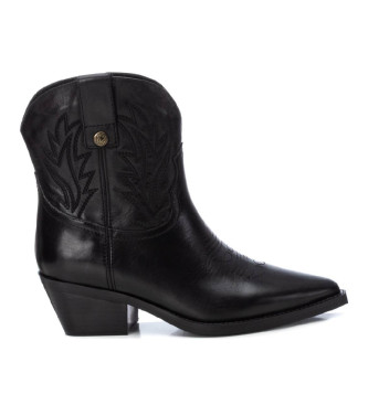 Carmela Bottines en cuir 161890 noir