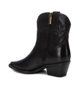 Carmela Bottines en cuir 161890 noir