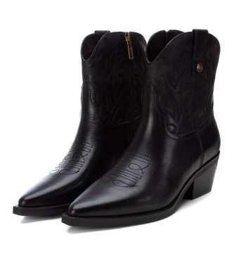 Carmela Bottines en cuir 161890 noir