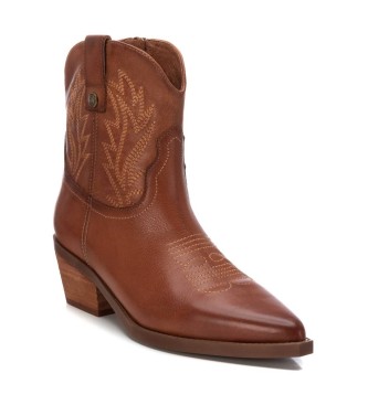 Carmela Bottines en cuir 161890 Marron