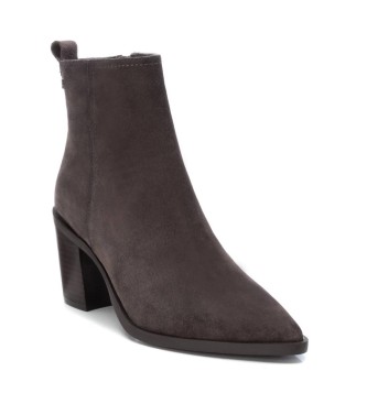 Carmela Botins em pele 161895 cinzento