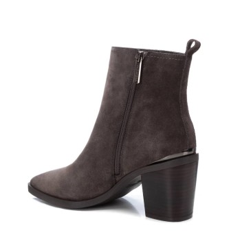 Carmela Bottines en cuir 161895 gris