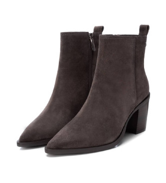 Carmela Bottines en cuir 161895 gris