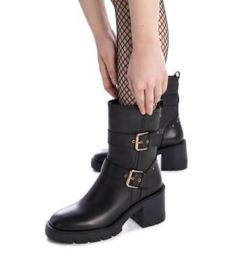 Carmela Bottines en cuir 161896 noir