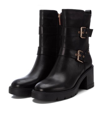 Carmela Bottines en cuir 161896 noir