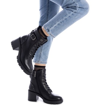 Carmela Botins em pele 161901 preto