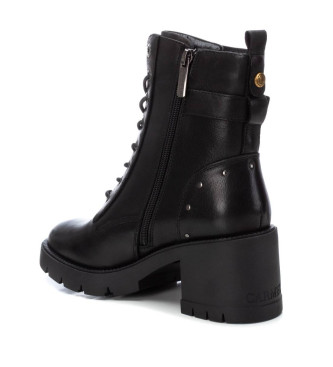 Carmela Botins em pele 161901 preto