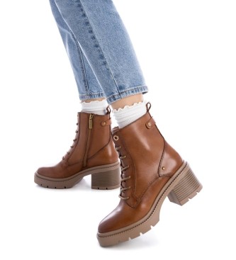 Carmela Leather Ankle Boots 161914 brown