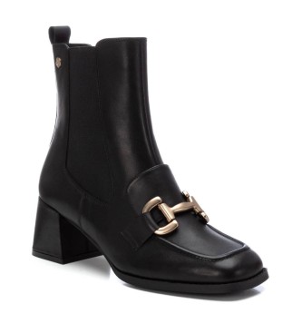 Carmela Bottines en cuir 161940 noir