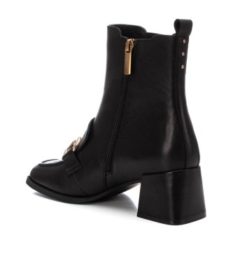 Carmela Bottines en cuir 161940 noir